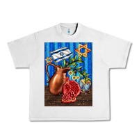 Lunar Rock hanukkah table with oil pitcher Urban Heavy Tee - AdoDesignShop