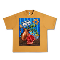 Peanut Butter hanukkah table with oil pitcher Urban Heavy Tee - AdoDesignShop