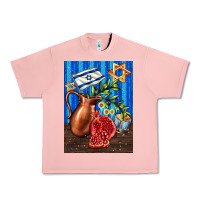 Salmon hanukkah table with oil pitcher Urban Heavy Tee - AdoDesignShop