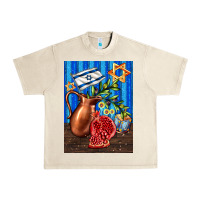 Sandshell hanukkah table with oil pitcher Urban Heavy Tee - AdoDesignShop