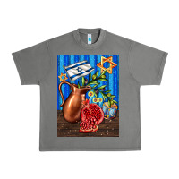 Tornado hanukkah table with oil pitcher Urban Heavy Tee - AdoDesignShop