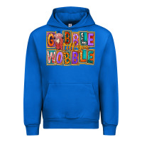 Cobalt Gobble Till You Wobble Urban Hoodie - FaDigitalArtStudio