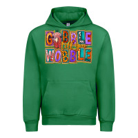 Emerald Gobble Till You Wobble Urban Hoodie - FaDigitalArtStudio