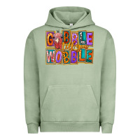 Pigment Oil Green Gobble Till You Wobble Urban Hoodie - FaDigitalArtStudio