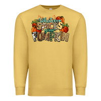 Antique Gold Whatever spices your pumpkin Fall Premium Sweatshirt - NancyCooperArtShop