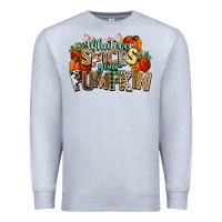 Heather Grey Whatever spices your pumpkin Fall Premium Sweatshirt - NancyCooperArtShop