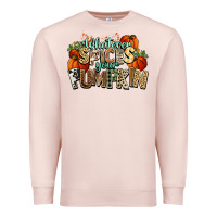 Pale Pink Whatever spices your pumpkin Fall Premium Sweatshirt - NancyCooperArtShop