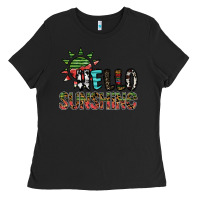 Black hello sunshine Ladies Tee - SublimationCraftShop