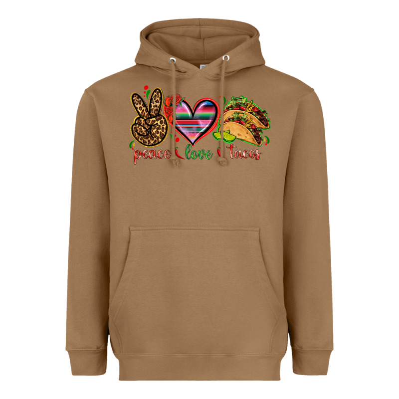 Peace Love Tacos Heavyweight Hoodie by NancyCooperArtShop | Teevron