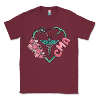 Burgundy cma  heart Classic Tee - MaliasSmallBusiness