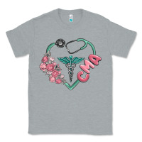 Heather Grey cma  heart Classic Tee - MaliasSmallBusiness