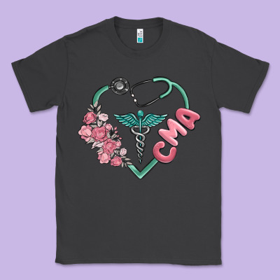 Cma  Heart Classic Tee Designed By Maliassmallbusiness
