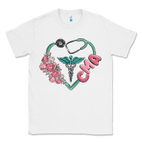 White cma  heart Classic Tee - MaliasSmallBusiness