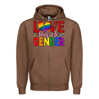 Chestnut love has no gender Zipper Hoodie - Artiststas