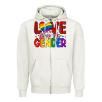 Love Has No Gender Zipper Hoodie | Teevron