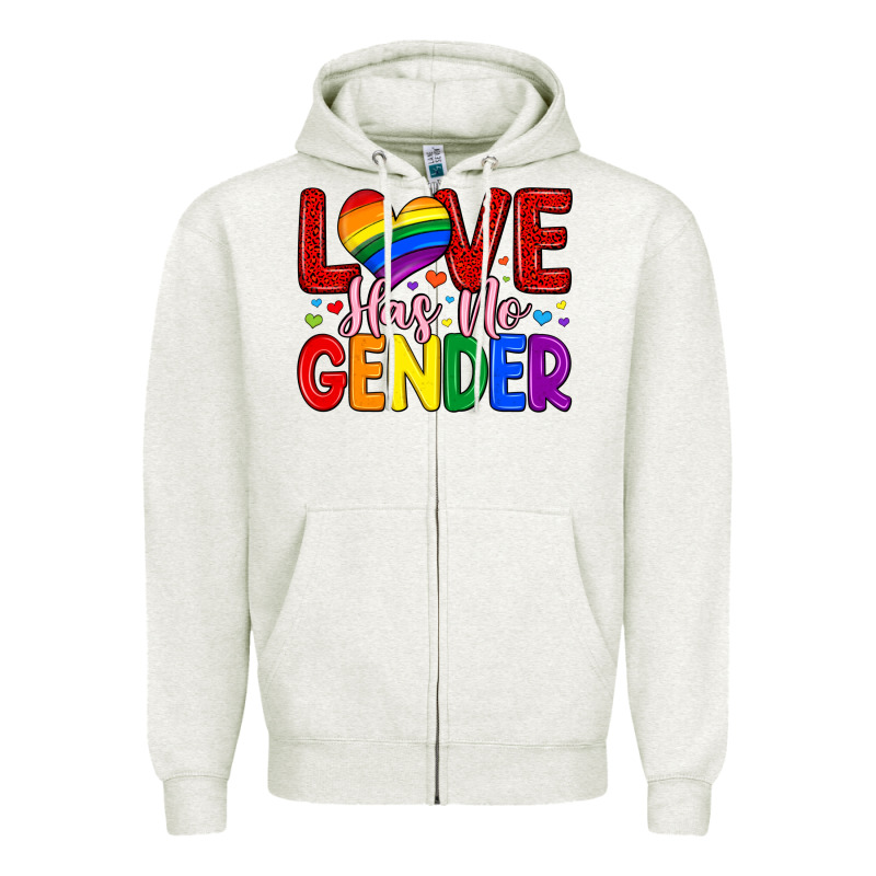 Love Has No Gender Zipper Hoodie by Artiststas | Teevron