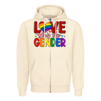 Sandshell love has no gender Zipper Hoodie - Artiststas