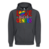 Smoke love has no gender Zipper Hoodie - Artiststas