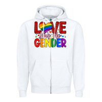 White love has no gender Zipper Hoodie - Artiststas