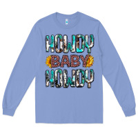 Colony Blue western howdy baby howdy Long Sleeve Tee - NancyCooperArtShop