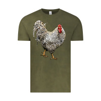 Vintage Olive Dominique Rooster Vintage Tee - LillyAllenDesigns