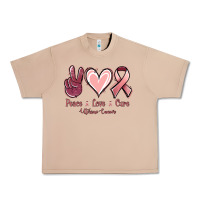Burro Peace Love Cure Uterine Cancer Urban Heavy Tee - Jasminsmagicworld