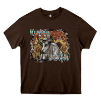 Chocolate Brown howdy heifer Heavy Core Tee - SublimationCraftShop