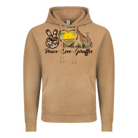 Vintage Camel Peace Love Giraffes Vintage Hoodie - LillyAllenDesigns