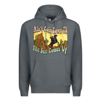 Rock Ain't goin down til the sun comes up Cowboy Premium Hoodie - HowdyJamesFarm