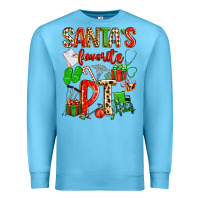 Ocean Blue santa's favorite pt Premium Sweatshirt - texasbilliewilder