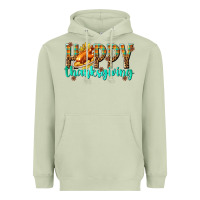 Matcha Happy Thanksgiving with Turkey Heavyweight Hoodie - texasbilliewilder