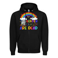Black gender roles are dead Zipper Hoodie - Artiststas