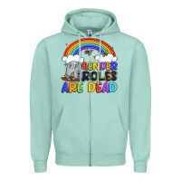 Seafoam gender roles are dead Zipper Hoodie - Artiststas