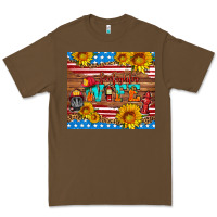 Cacao american flag firefighter wife Premium Tee - HRA Design Shop