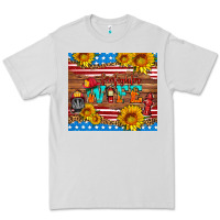 Dove Grey american flag firefighter wife Premium Tee - HRA Design Shop