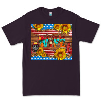Plum american flag firefighter wife Premium Tee - HRA Design Shop