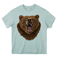 Arona bear head Heavy Core Tee - BarkalooDesign