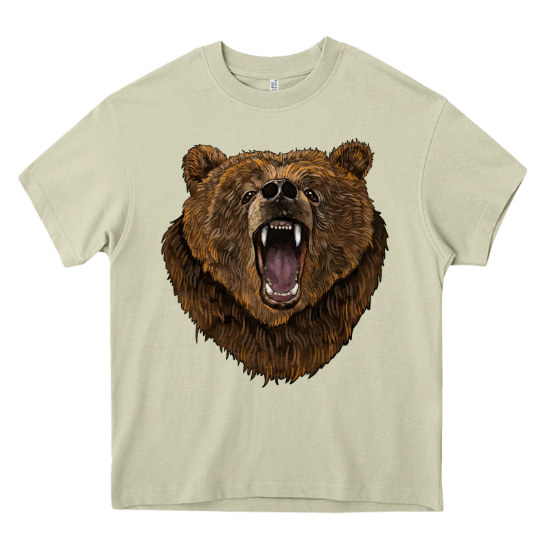 Bear Head Heavy Core Tee by BarkalooDesign | Teevron