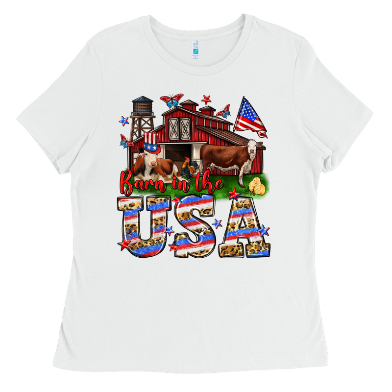 Barn In The Usa Ladies Tee by Neo Western | Teevron