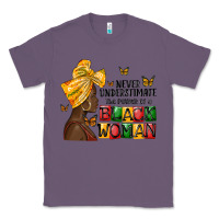 Lavender never understimate the power of a black woman Classic Tee - MaliasSmallBusiness
