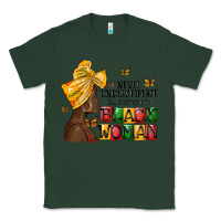 Sports Green never understimate the power of a black woman Classic Tee - MaliasSmallBusiness