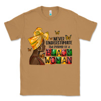 Toasted Coconut never understimate the power of a black woman Classic Tee - MaliasSmallBusiness