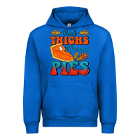 Cobalt Thick Thighs&Pecan Pies Urban Hoodie - FaDigitalArtStudio
