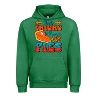 Emerald Thick Thighs&Pecan Pies Urban Hoodie - FaDigitalArtStudio