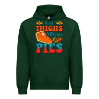 Forest Green Thick Thighs&Pecan Pies Urban Hoodie - FaDigitalArtStudio