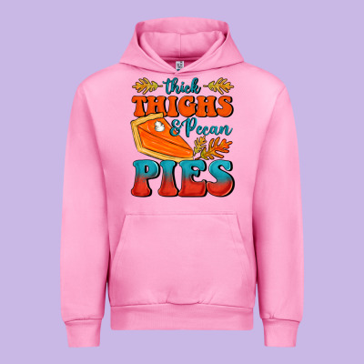 Thick Thighs&pecan Pies Urban Hoodie Designed By Fadigitalartstudio