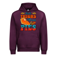 Mauve Wine Thick Thighs&Pecan Pies Urban Hoodie - FaDigitalArtStudio