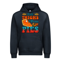 Navy Thick Thighs&Pecan Pies Urban Hoodie - FaDigitalArtStudio