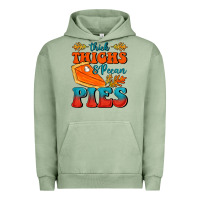 Pigment Oil Green Thick Thighs&Pecan Pies Urban Hoodie - FaDigitalArtStudio