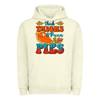 Pigment Pistachio Thick Thighs&Pecan Pies Urban Hoodie - FaDigitalArtStudio